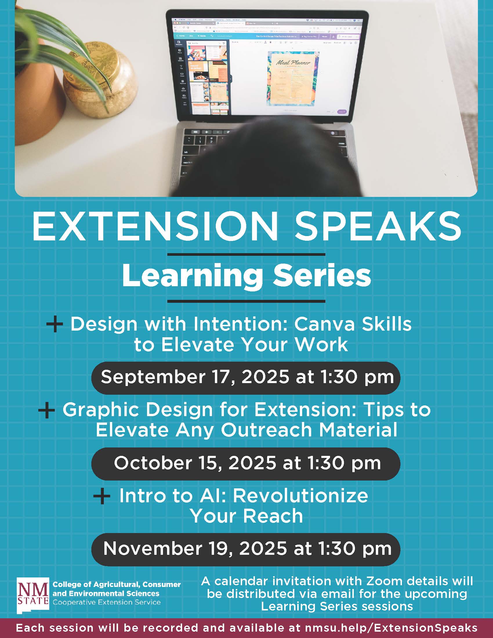 2025 Learning Series flyer
